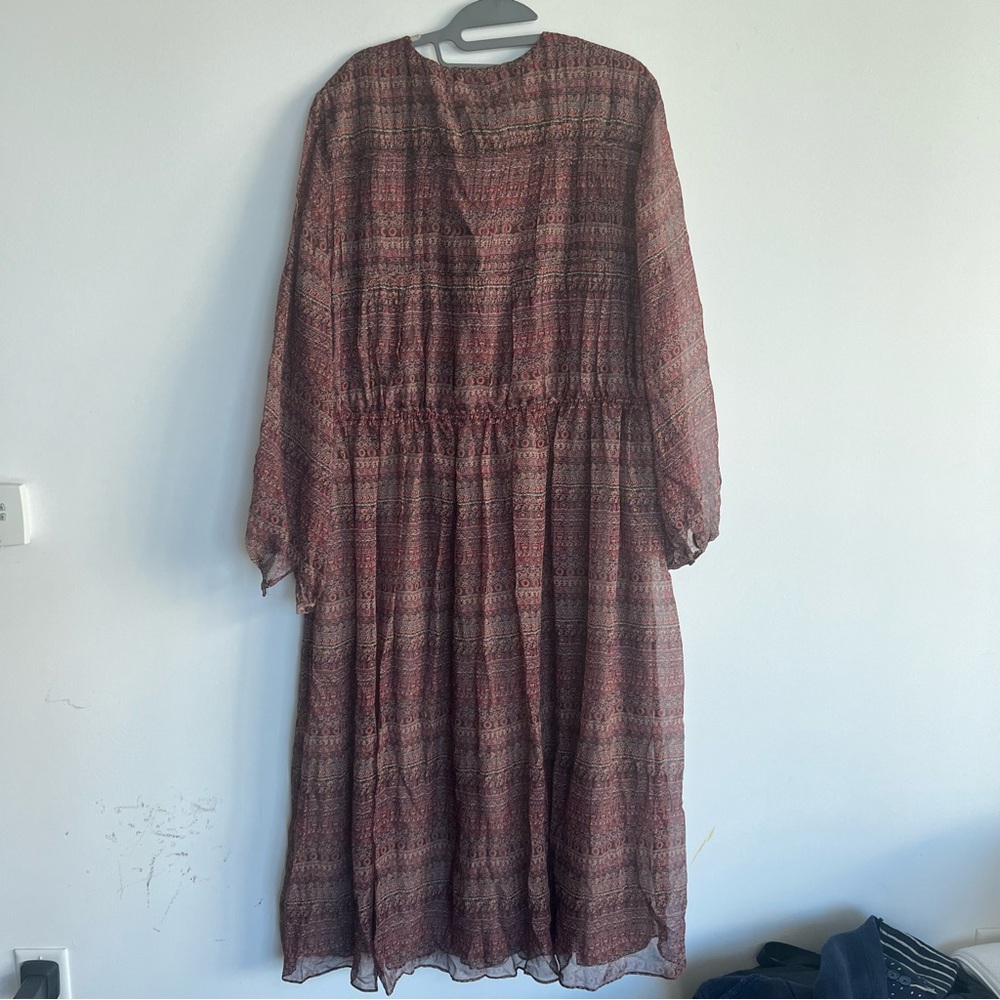 NWT JOIE Alquina MIDI Silk Dress - Picture 7 of 16